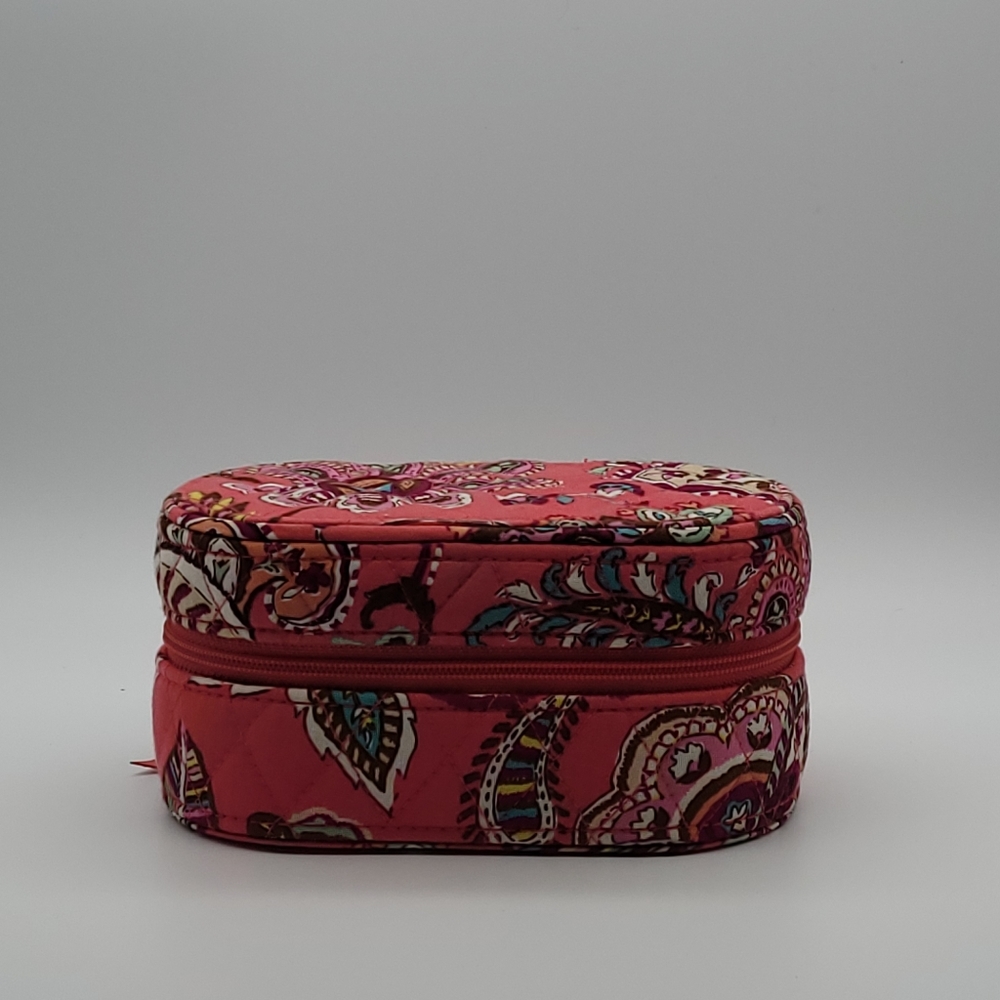 Vera Bradley Quilted Hard Case travel Jewelry Case
